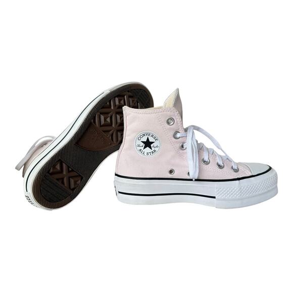 Women's size 5 Converse Chuck Taylor All Star High Top Pink platform sneakers - Picture 4 of 10